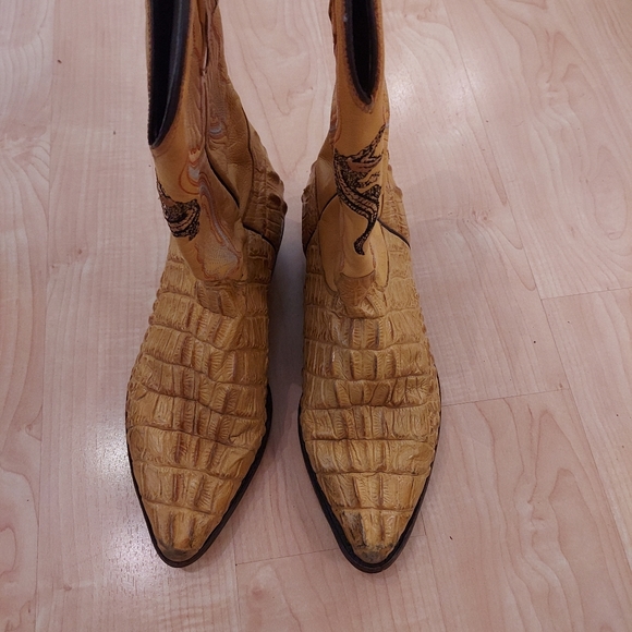 Rodeo gator skin cowboy boots - Picture 3 of 5